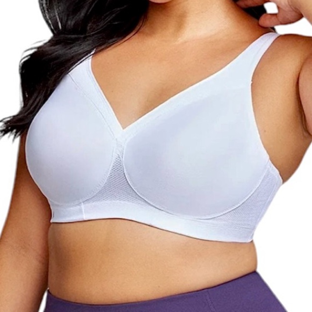 - Glamorise 36G White MagicLift Seamless Sport Bra! NEW!